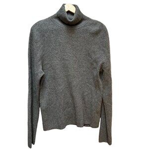 Abercrombie & Fitch Grey Wool Cotton Blend‎ Turtleneck Sweater Men's Size L